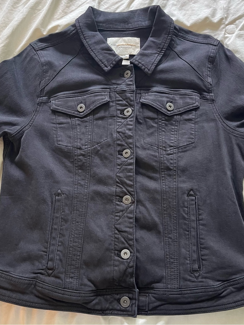 NWT Anthropologie Pilcro Black Denim Jacket size XL